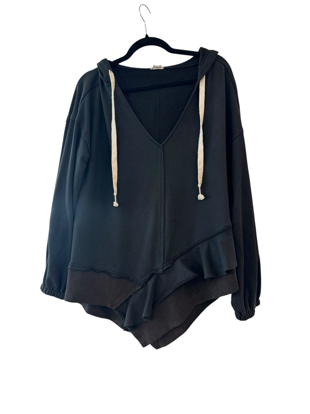 POL V-Neck Hooded Sweatshirt